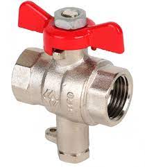 Кран для подключения термодатчика, бабочка 1/2x9мм  BV.649.04