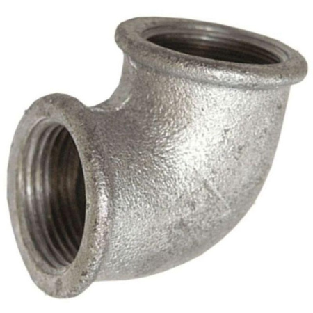 Угольник чуг. оцинкованный Ду15